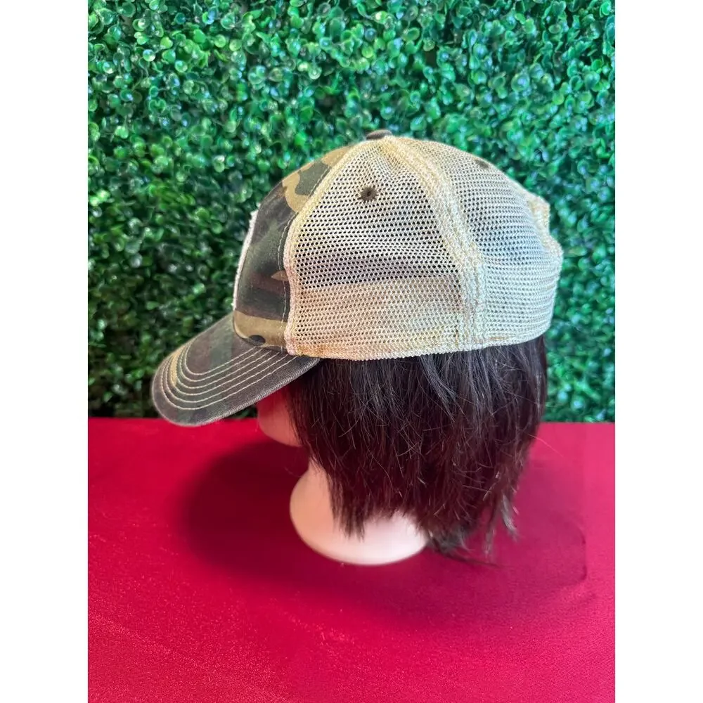 Every Thelma Needs A Louise Camouflage Trucker Hat Distressed Camo Snapback Cap